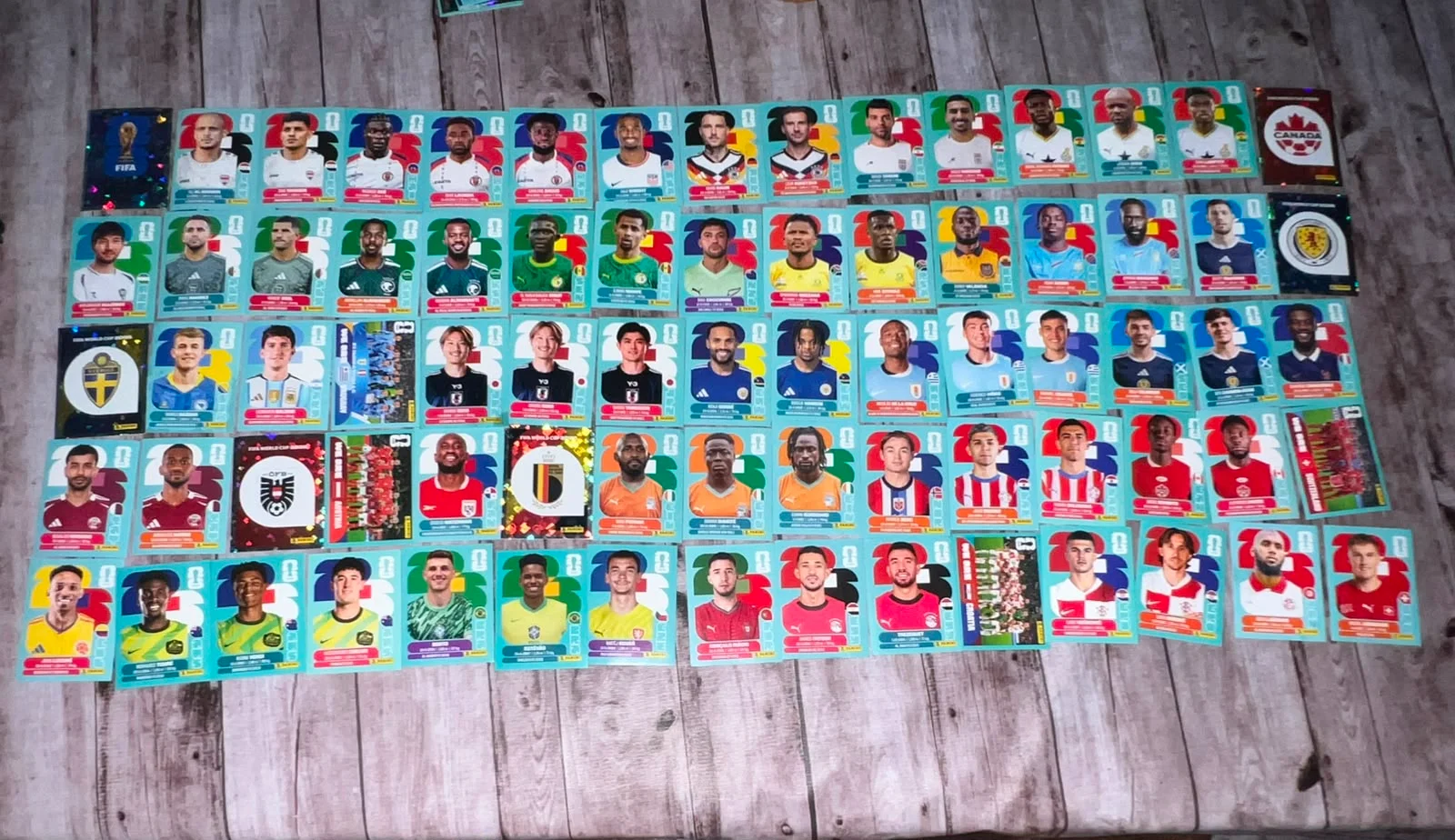 75 CROMOS MUNDIAL SIN REPETIR