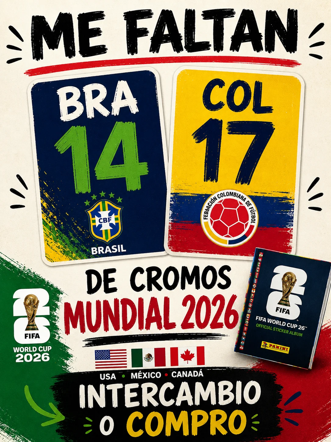 Mundial panini. Me faltan 2