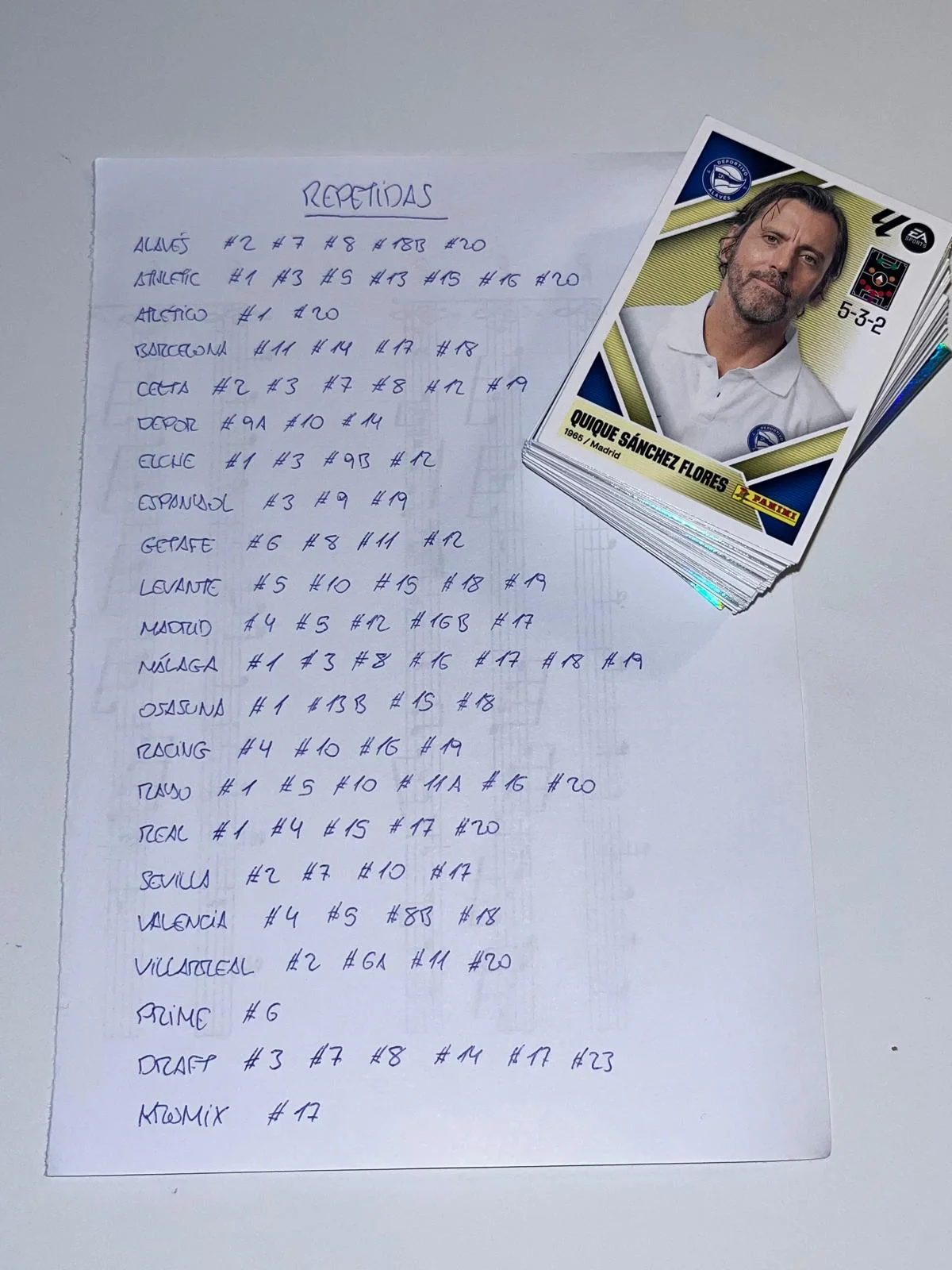 Venta e intercambio de cromos Panini Liga este 2026-2027