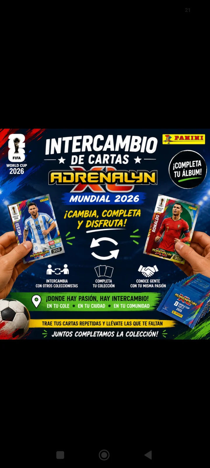 Cartas adrenalyn mundial