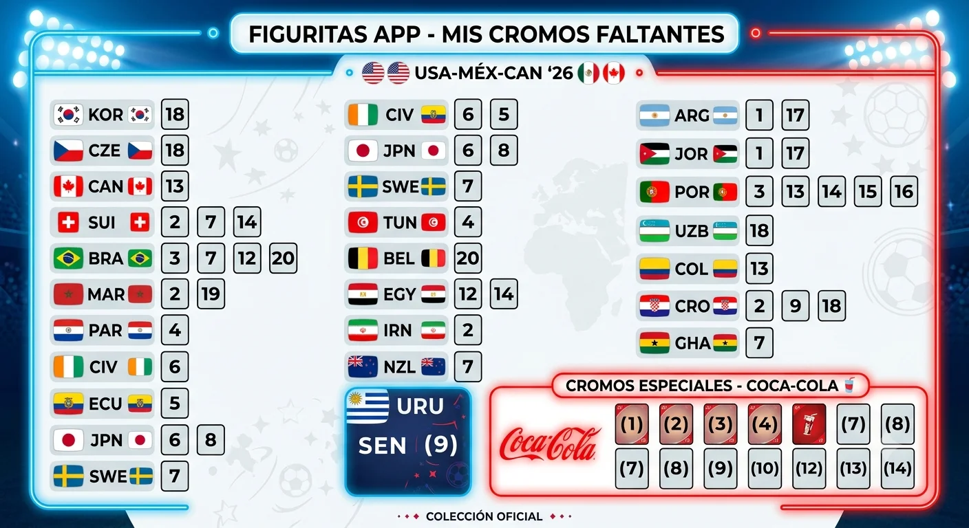 Cromos Faltantes