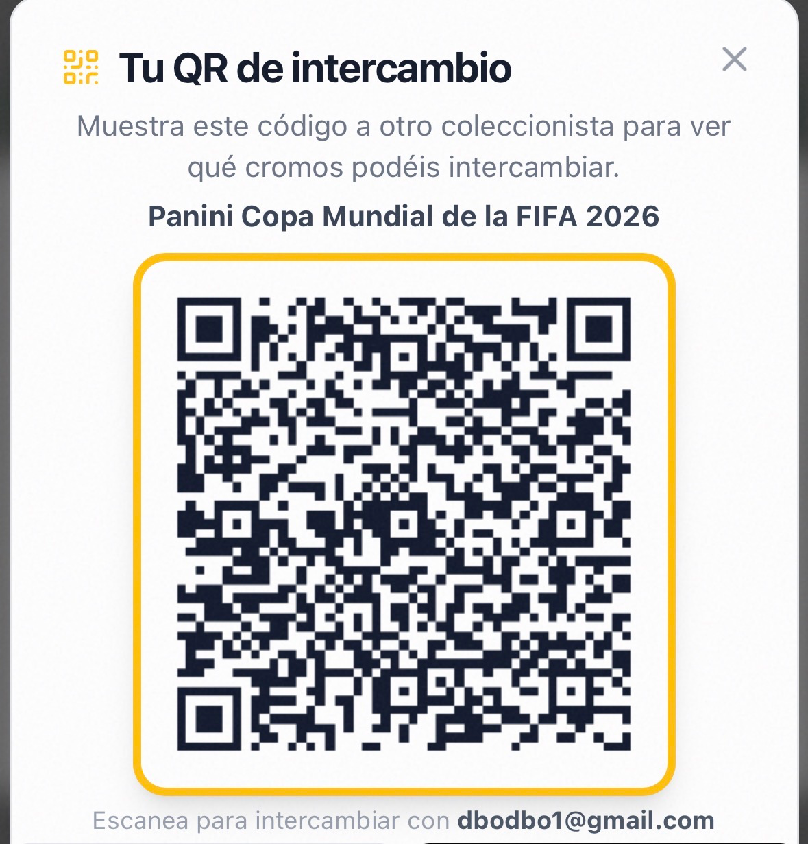Intercambio cromos
