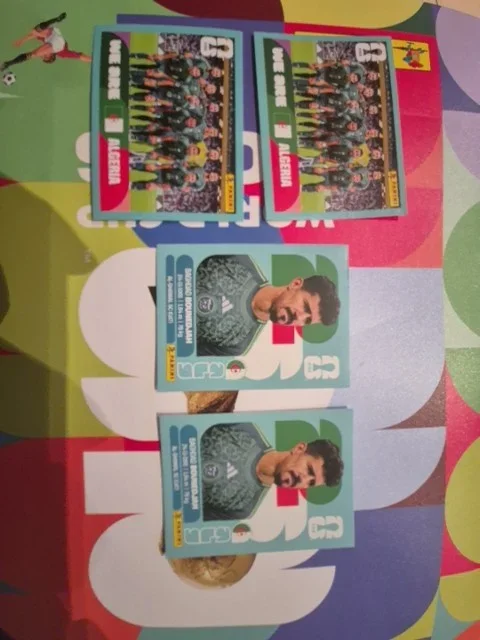 Pack 4 cromos Algeria