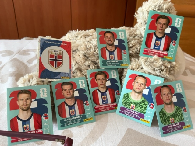 pack de ocho cromos de el mundial