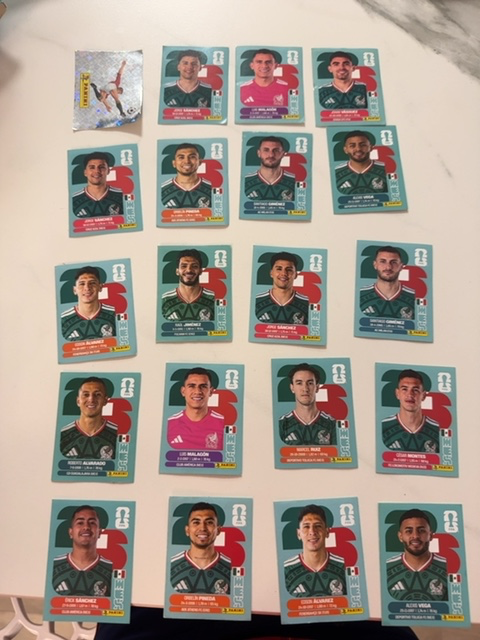 19 cromos del mundial 2026 y la panini