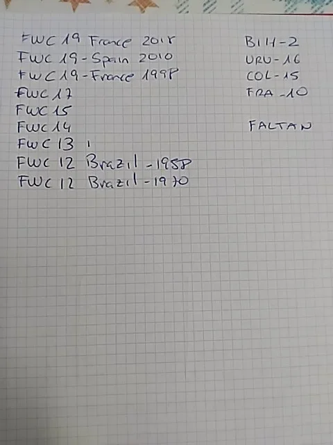 Estos nos faltan,alguien que tenga estos q me avise para mi hijo